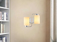 Wandlamp van metaal met dubbel spotontwerp (x2) - afbeelding 1 van  6