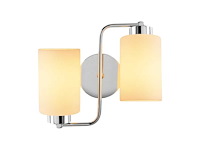 Wandlamp van metaal met dubbel spotontwerp (x2) - afbeelding 3 van  6