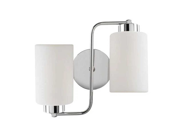 Wandlamp van metaal met dubbel spotontwerp (x2) - afbeelding 4 van  6