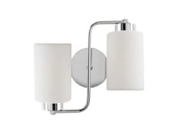 Wandlamp van metaal met dubbel spotontwerp (x2) - afbeelding 4 van  6