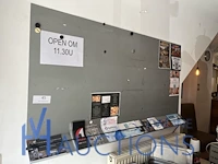 Wandmagneetbord met spiegel en wandklok