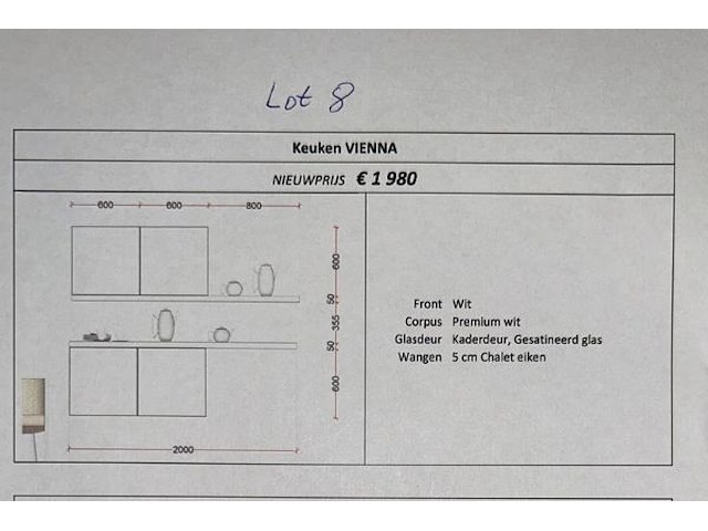 Wandmeubel voor in keuken - afbeelding 6 van  6
