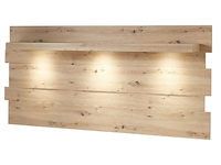 Wandpaneel lorna 202cm met verlichting - eik - afbeelding 2 van  3