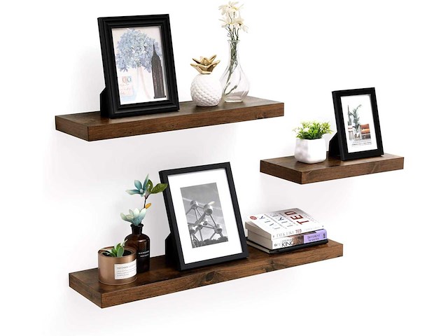Wandplank, zwevende plank, hangplank - 80 cm - afbeelding 5 van  6