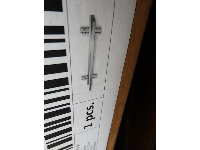 Wandrek inox - afbeelding 1 van  2