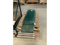 Wandrek met indirect licht uit gesableerd inox - afbeelding 7 van  7