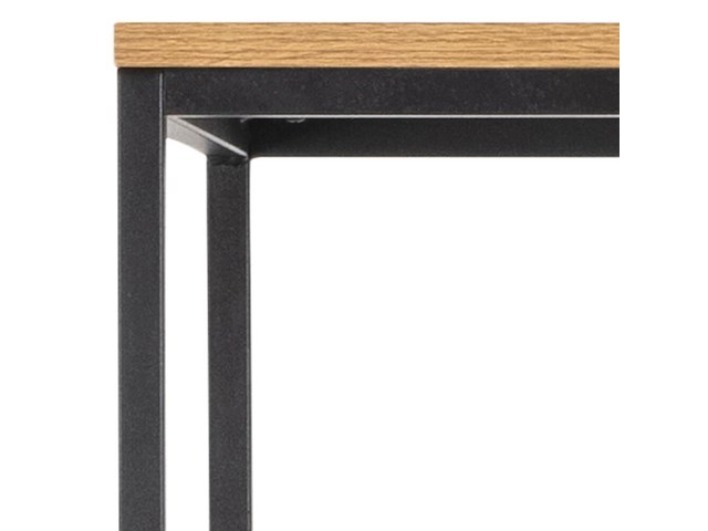 Wandrek swindon 183 cm 4 legplanken - eik/zwart - afbeelding 4 van  7