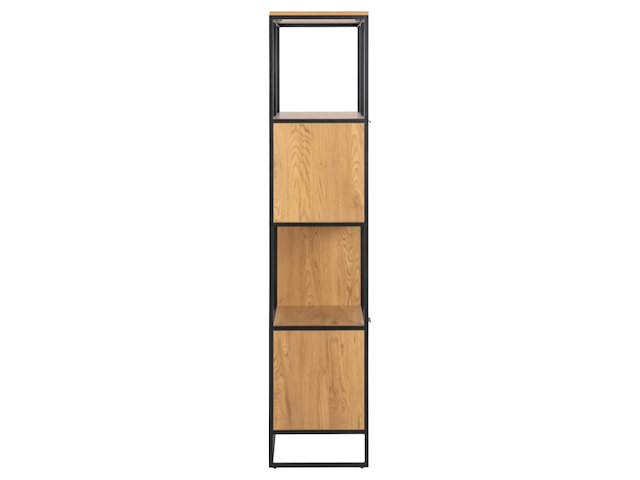 Wandrek swindon 183 cm 4 legplanken - eik/zwart - afbeelding 6 van  7