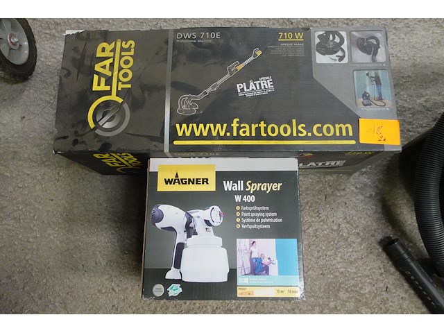 Wandschuurmachine fartools + wall sprayer wagner - afbeelding 1 van  3