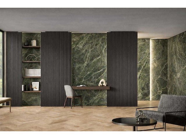 Wandtegel 34,56m² smaragdgroen glanzend 60x120cm - afbeelding 1 van  10