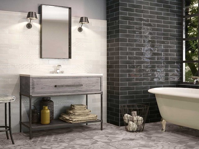 Wandtegel 48m² koraalwit glanzend 7,5x30cm - afbeelding 5 van  5