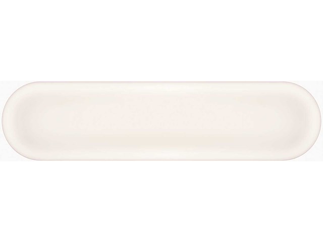 Wandtegel 48m² ovale ivoor glanzend 7,5x30cm - afbeelding 3 van  6