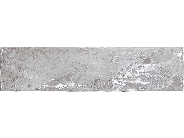 Wandtegel 48m2 industrial silver glanzend 7,5x30cm - afbeelding 3 van  4