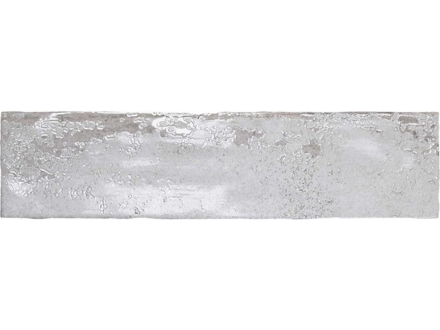 Wandtegel 48m2 industrial silver glanzend 7,5x30cm - afbeelding 3 van  4