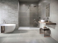 Wandtegel 48m2 industrial silver glanzend 7,5x30cm - afbeelding 1 van  2