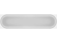 Wandtegel 48m2 ovale grijs glanzend 7,5x30cm - afbeelding 2 van  4