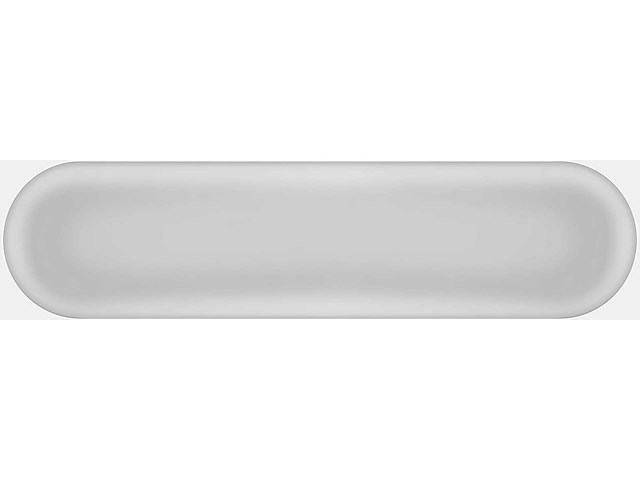 Wandtegel 48m2 ovale grijs glanzend 7,5x30cm - afbeelding 2 van  3