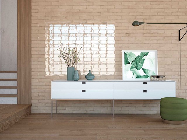 Wandtegels 48m² chimia vison glanzend 7,5x30cm - afbeelding 1 van  8
