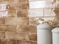 Wandtegels 48m² city ochre glanzend 7,5x30cm - afbeelding 1 van  9