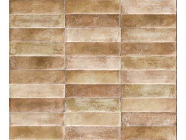 Wandtegels 48m² city ochre glanzend 7,5x30cm - afbeelding 2 van  6