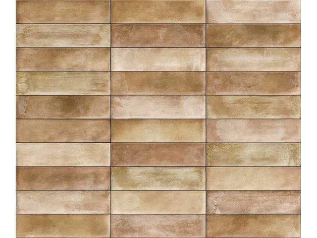 Wandtegels 48m² city ochre glanzend 7,5x30cm - afbeelding 2 van  9