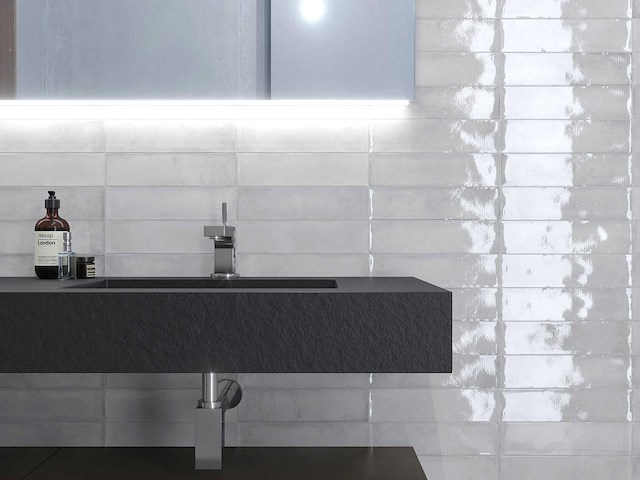 Wandtegels 48m² city white glanzend 7,5x30cm - afbeelding 1 van  4