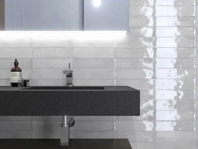 Wandtegels 48m² city white glanzend 7,5x30cm - afbeelding 1 van  9
