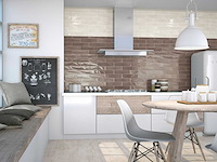 Wandtegels 48m² koraal moka glanzend 7,5x30cm - afbeelding 6 van  6