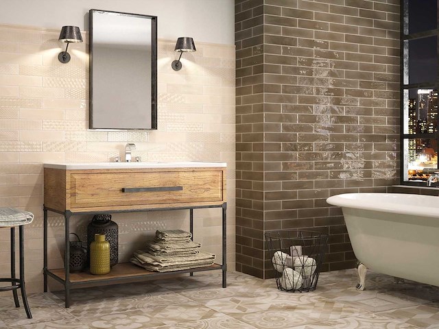 Wandtegels 48m² koraalivoor glanzend 7,5x30cm - afbeelding 2 van  4