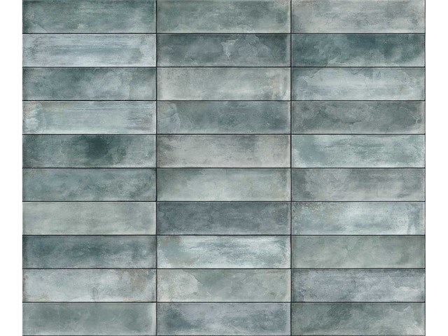 Wandtegels 48m2 city sage glanzend 7,5x30cm - afbeelding 1 van  5