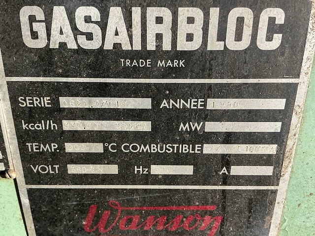 Wanson - gasairbloc lv - uithardingsoven - 1980 - afbeelding 17 van  25