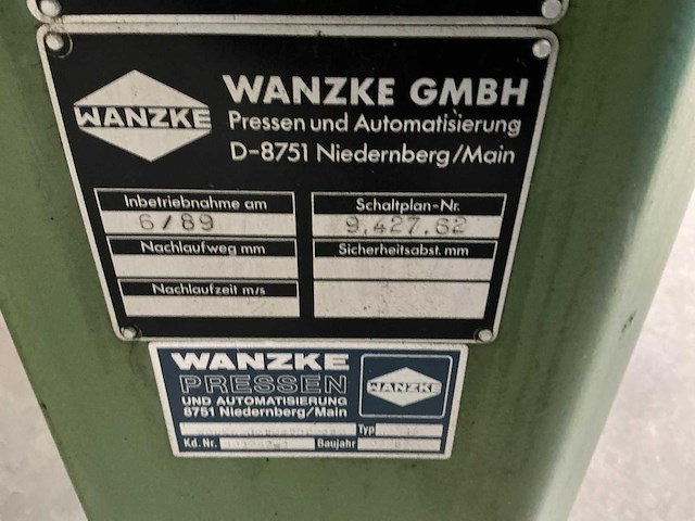Wanzke wp45 hydraulische pers - afbeelding 3 van  6