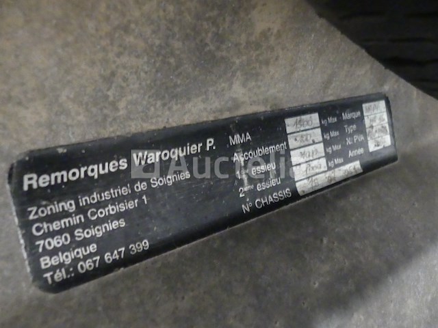 Waphi ha15 dubbelassige aanhanger - afbeelding 5 van  10