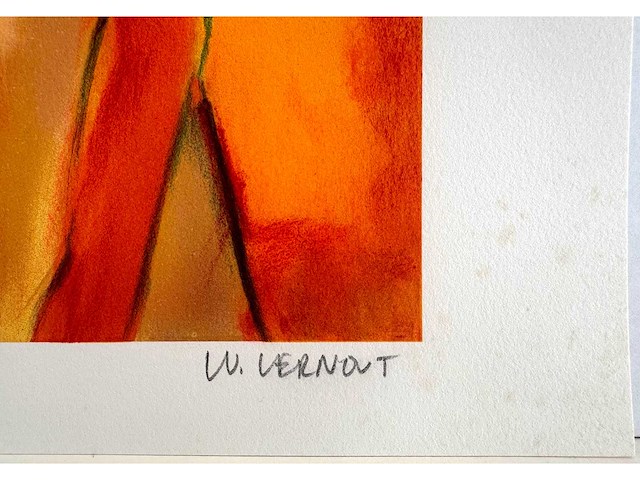 Ward lernout - keuvelende buren - lithografie - afbeelding 3 van  6