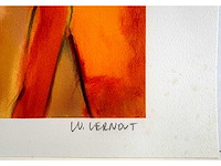 Ward lernout - keuvelende buren - lithografie - afbeelding 3 van  6