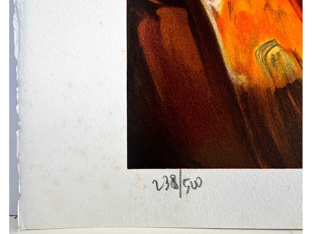 Ward lernout - keuvelende buren - lithografie - afbeelding 4 van  6