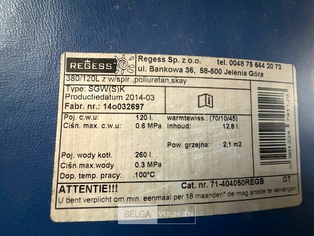 Warm water boiler - afbeelding 7 van  7