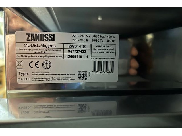 Warmhoudlade zanussi - afbeelding 5 van  5