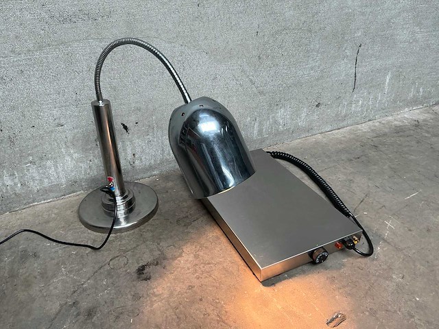 Warmhoudplaat met warmhoudlamp - afbeelding 1 van  3