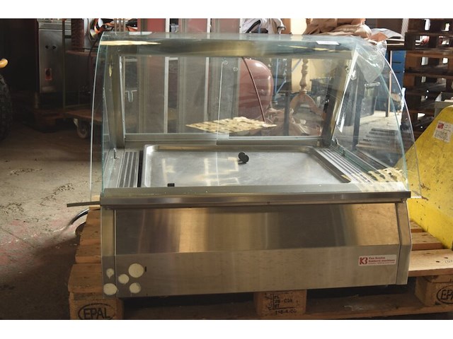 Warmhoudvitrine roestvrij staal ca. 90x78 cm - afbeelding 2 van  5