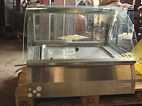 Warmhoudvitrine roestvrij staal ca. 90x78 cm - afbeelding 2 van  5