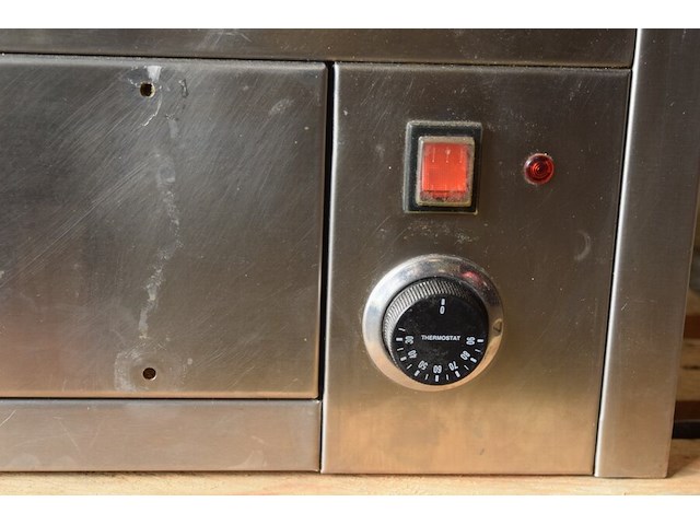 Warmhoudvitrine roestvrij staal ca. 90x78 cm - afbeelding 3 van  5