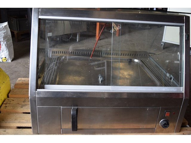 Warmhoudvitrine roestvrij staal ca. 90x78 cm - afbeelding 4 van  5