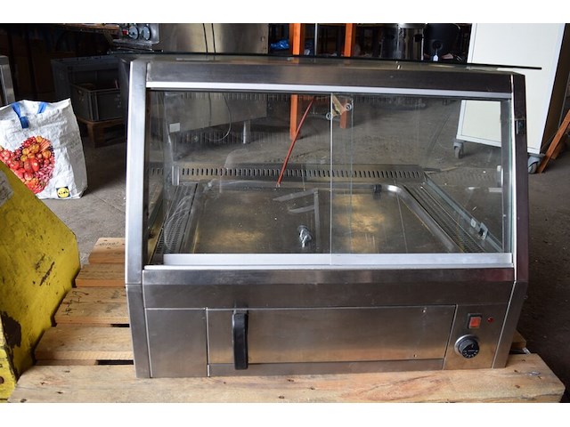 Warmhoudvitrine roestvrij staal ca. 90x78 cm - afbeelding 5 van  5