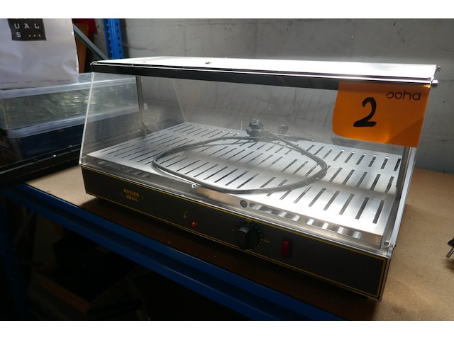Warmhoudvitrine roller grill - afbeelding 1 van  4