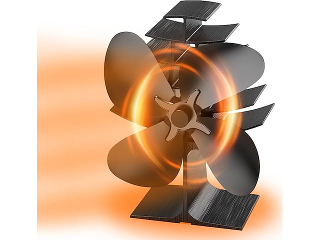 Warmteaangedreven kachelventilator - afbeelding 1 van  1