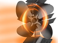 Warmteaangedreven kachelventilator - afbeelding 1 van  1