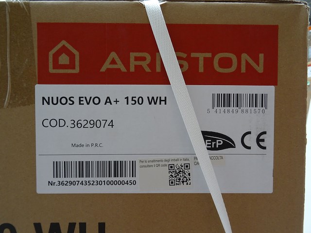 Warmtepompboiler ariston nuos evo a+ 150 - afbeelding 2 van  3