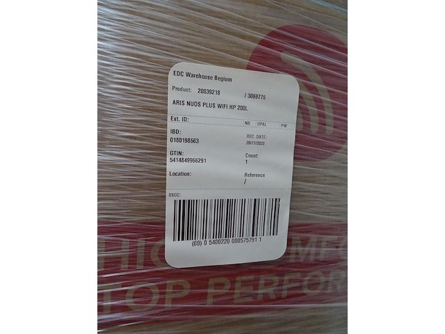 Warmtepompboiler ariston nuos plus wifi 200 - afbeelding 3 van  3