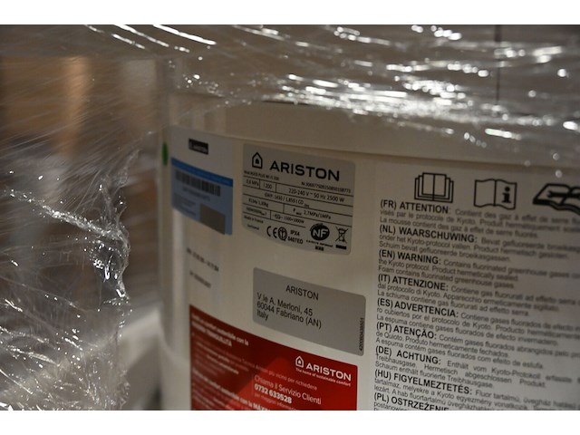 Warmtepompboiler ariston nuos plus wifi 200l - afbeelding 1 van  3